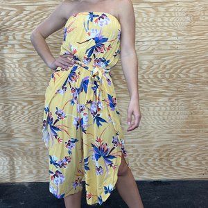 Floral Open Thigh Romper